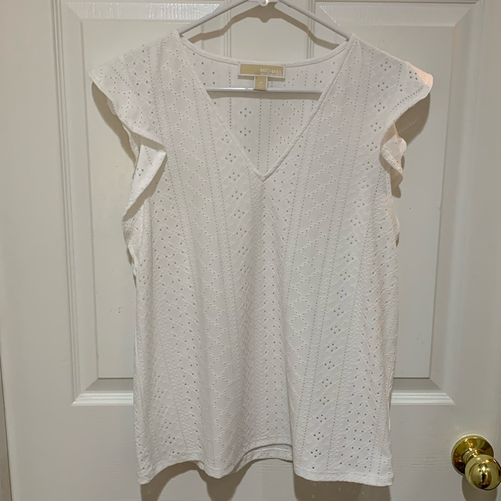 *Sale* 3/$18 - Michael Kors Eyelet Top Sz M